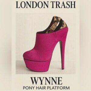 LONDON TRASH Wynne Bootie in Pink Pony